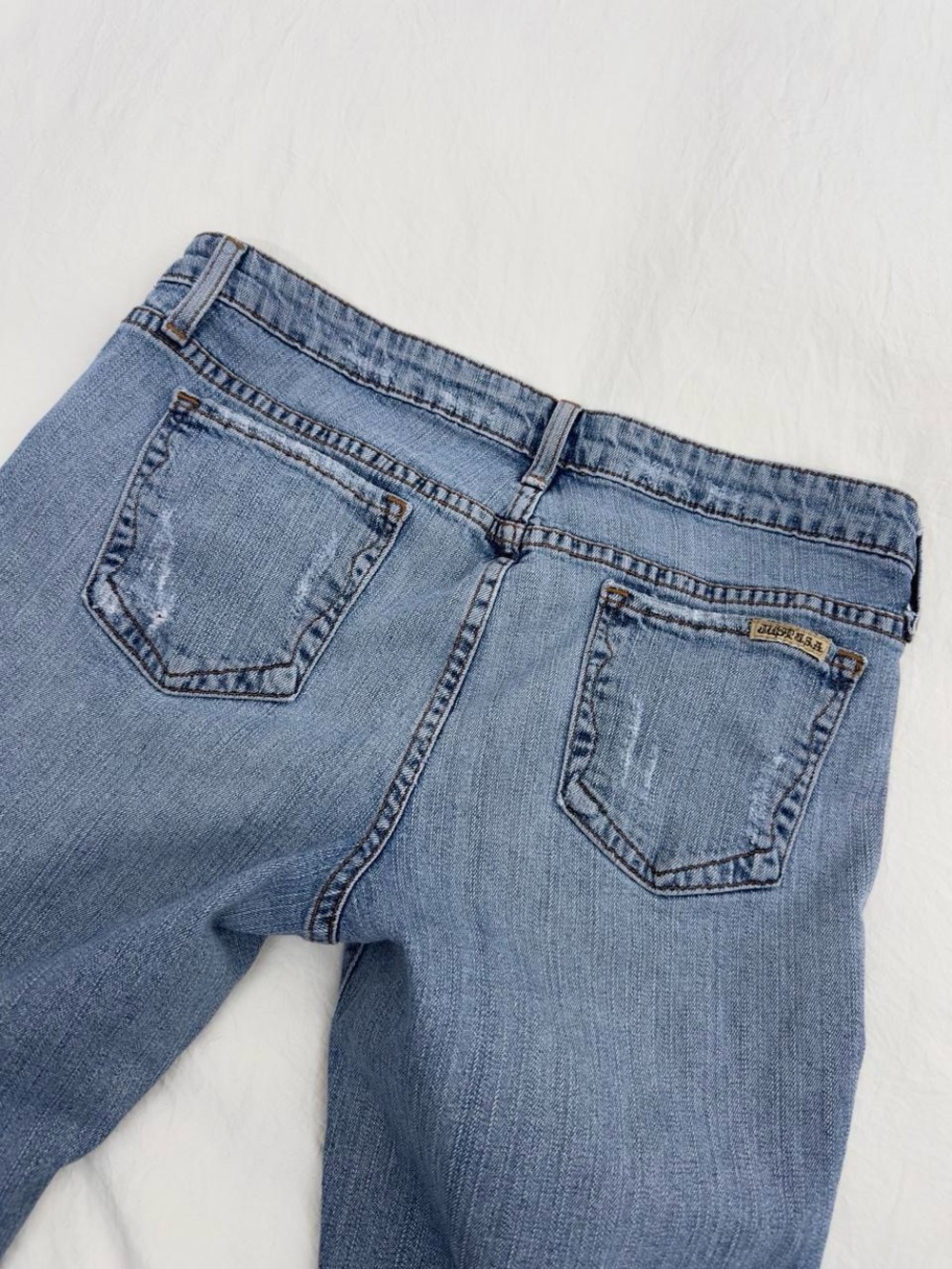 Low Rise Distressed Bootcut Jeans - Picture 8 of 8